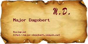 Major Dagobert névjegykártya